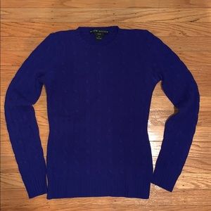 Electric blue cashmere black label Ralph Lauren